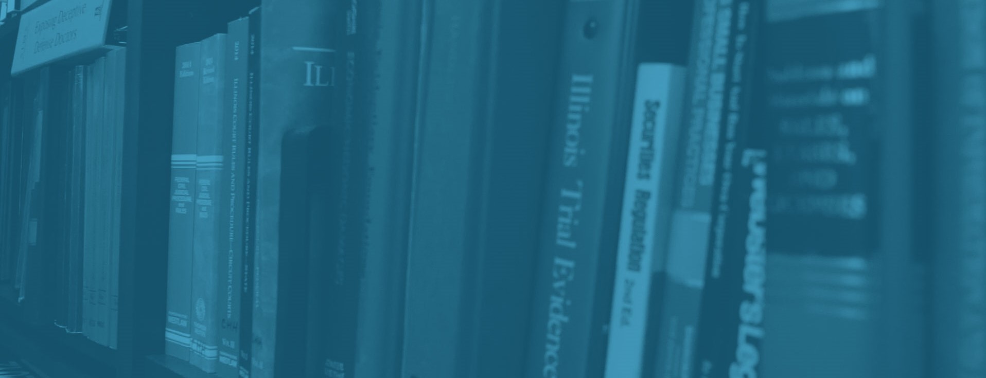 legal books on shelf with blue filter